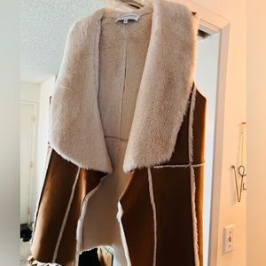 Shearling Suede vest